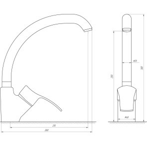 Змішувач для кухні Globus Lux QUEENSLAND GLQU-103S-BIG №4