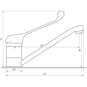 Змішувач для кухні Globus Lux CLINIC GLCA-1033 №4