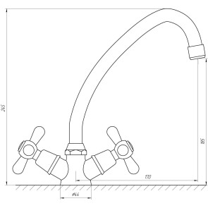 Смеситель для кухни Globus Lux GB-SHARM-0104-00 №4