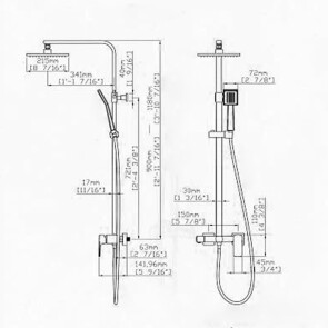 Душевая система Qtap Capricorn 53103KNC №2