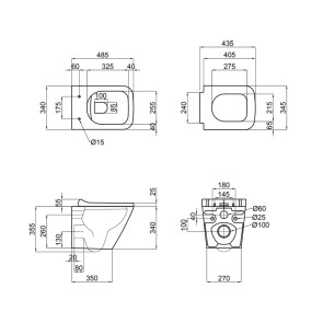 Унитаз подвесной Qtap Tern безободковый с сиденьем Soft-close QT1733052ERMB №2