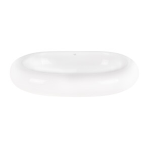 Раковина-чаша Qtap Robin 635x420x105 White з донним клапаном QT13113075W №3