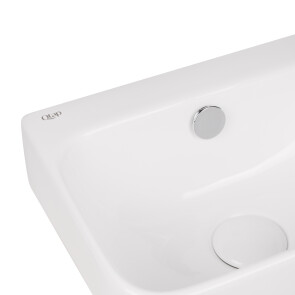 Раковина Qtap Tern 450х260х155 White з донним клапаном QT17115117RW №5