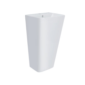 Раковина напольная моноблок Qtap Tern 440х380х830mm White с донным клапаном QT1711G302W №3