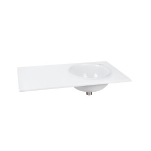 Раковина Qtap Virgo 800х460х300 White с донным клапаном QT1811FL8130ARRW №4