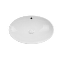 Раковина-чаша Qtap Dove 625х415х150 White з донным клапаном QT06113077W