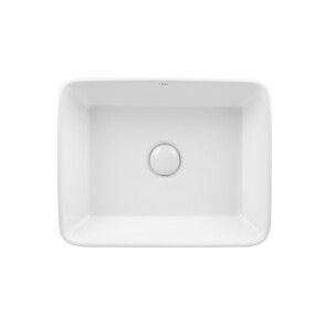 Раковина-чаша Qtap Tern 475х370х140 White з донным клапаном QT17112074W №1