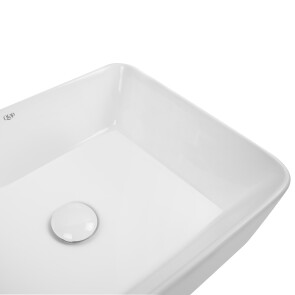 Раковина-чаша Qtap Tern 475х370х140 White з донним клапаном QT17112074W №5