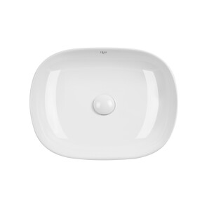 Раковина-чаша Qtap Aquarius 465x375x115 White с донным клапаном QT21112185W №1