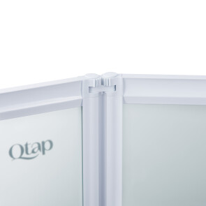 Штора на ванну Qtap Gemini WHI401314RP4 стекло Pear 4 мм, 130x140 см №5