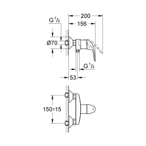 Смеситель для душа Grohe Euroeco 32740000 №2