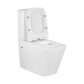 Унітаз-компакт Qtap Tern безобідковий з сидінням Soft-close QT17222093ARW №12