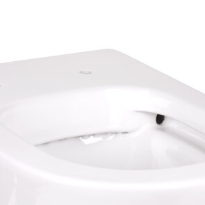 Унітаз підлоговий Qtap Swan безобідковий з сідінням Soft-close QT16223178W №7