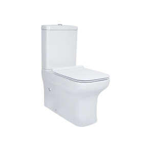 Унітаз-компакт Qtap Cardinal безобідковий з сідінням Soft-close QT0422C666PW №1