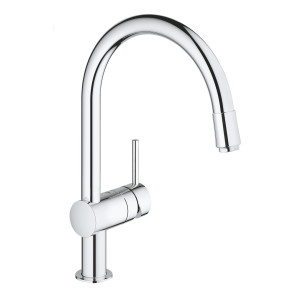 Смеситель для кухни с выдвижным изливом Grohe Minta 32918000 №1