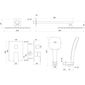 Душевая система Globus Lux SMART GLM-205 №2