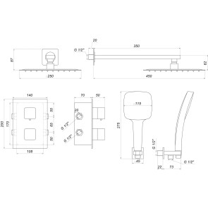 Душевая система Globus Lux SMART GLM-405-TT №2