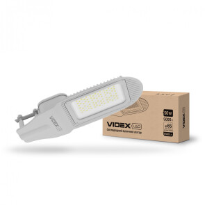 LED вуличний ліхтар VIDEX 50W 5000K Сірий №1