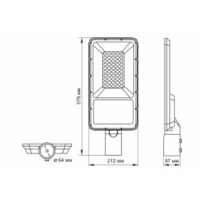 Автономный светодиодный уличный светильник VIDEX 40W 5000K №4