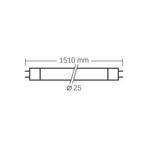 Led лампа videx t8 24w 1.5m 4000k 185-265v матовая №3