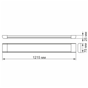 LED світильник лінійний VIDEX 54W 1,2М 5000K №4