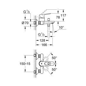 Змішувач для ванни Grohe BauLoop 23341000 №2