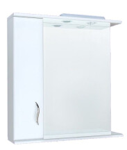 Шкаф зеркальный Pryama 75х60х17 Белый