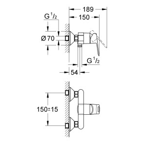 Смеситель для душа Grohe BauLoop 23340000 №2