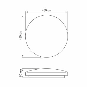 LED светильник настенно-потолочный VIDEX 72W 4100K Звездное небо №4