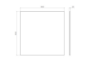Дзеркало прямокутне – ТЕТРА 80х80 №2