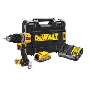 Дрель-шуруповёрт аккумуляторная бесщёточная ударная DeWALT DCD805E1T №1