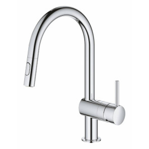 Змішувач для кухні з висувним виливом Grohe Minta 32321002 №1