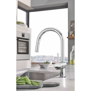 Смеситель для кухни с выдвижным изливом Grohe Minta 32321002 №5