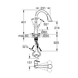 Смеситель для кухни Grohe Zedra 32294002 №2