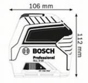 Лінійний лазерний нівелір Bosch GLL 2-10 Professional (0601063L00) №2