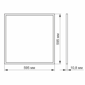 LED панель VIDEX 40W 6200K матовая №3