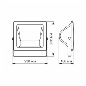 LED Смарт прожектор VIDEX 10W RGB Wi-fi 3000-6500 Белый №4