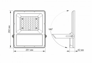 LED прожектор автономный VIDEX 30W 5000K №5