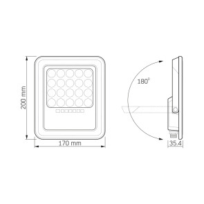 LED прожектор автономний VIDEX 500Lm 5000K №7