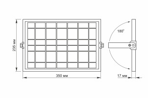 LED прожектор автономный VIDEX 1000LM 5000K 3.2V №10