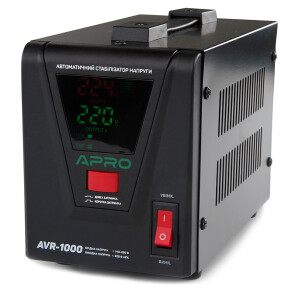 Стабілізатор напруги релейний AVR-1000, 800Вт APRO №2