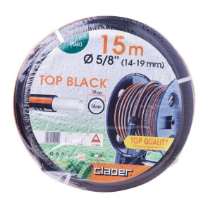 Шланг для поливу Claber Top-Black 15 м 5/8" чорний №1