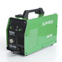 Зварювальний напівавтомат інверторний APRO MIG-160, 20-160А, ел.4мм, пр.0.8-1мм 5кг 2.5+1.5+3м (набір кабелів)