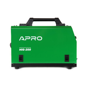 Зварювальний напівавтомат інверторний APRO MIG-200, 20-200А, ел.5мм, пр.0.8-1мм 5кг 2.5+1.5+3м №3