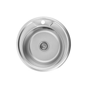Кухонна мийка Kroner KRP Satin-490 (0,6 мм) №1