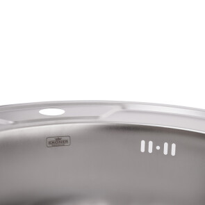 Кухонна мийка Kroner KRP Satin-490 (0,6 мм) №2