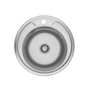 Кухонна мийка Kroner KRP Satin-490 (0,8 мм) №1