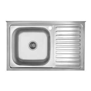 Кухонна мийка Kroner KRP Satin-5080L (0,8 мм) №1