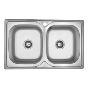 Кухонна мийка Kroner KRP Satin-5080Z (0,8 мм) №1