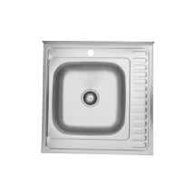 Кухонна мийка Kroner KRP Satin-6060L (0,6 мм)